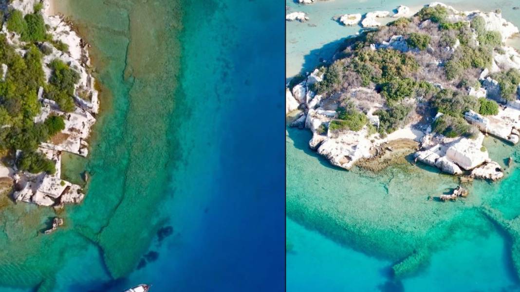 Depremle birlikte deniz yutmuştu... Bin 500 yıllık 'Batık Şehir' 6